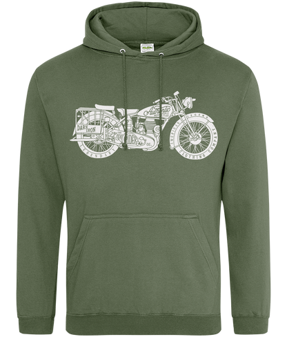 Enjoy The Ride - White - AWDis College Hoodie