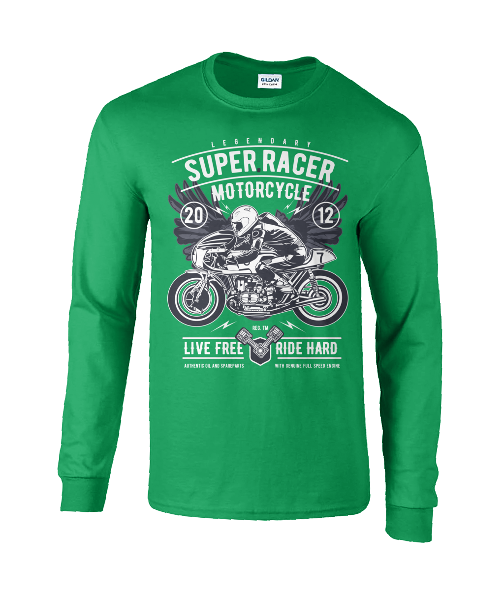 Super Racer - Langärmliges T-Shirt aus Ultra-Baumwolle