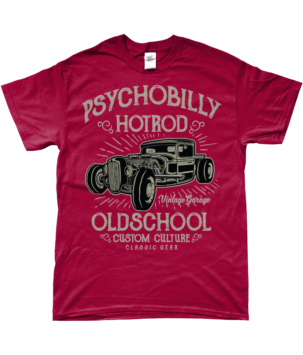 Psychobilly Hotrod - T-shirt à anneaux SoftStyle