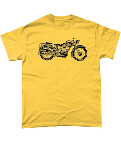 Enjoy The Ride – Schwarz – Gildan T-Shirt aus schwerer Baumwolle