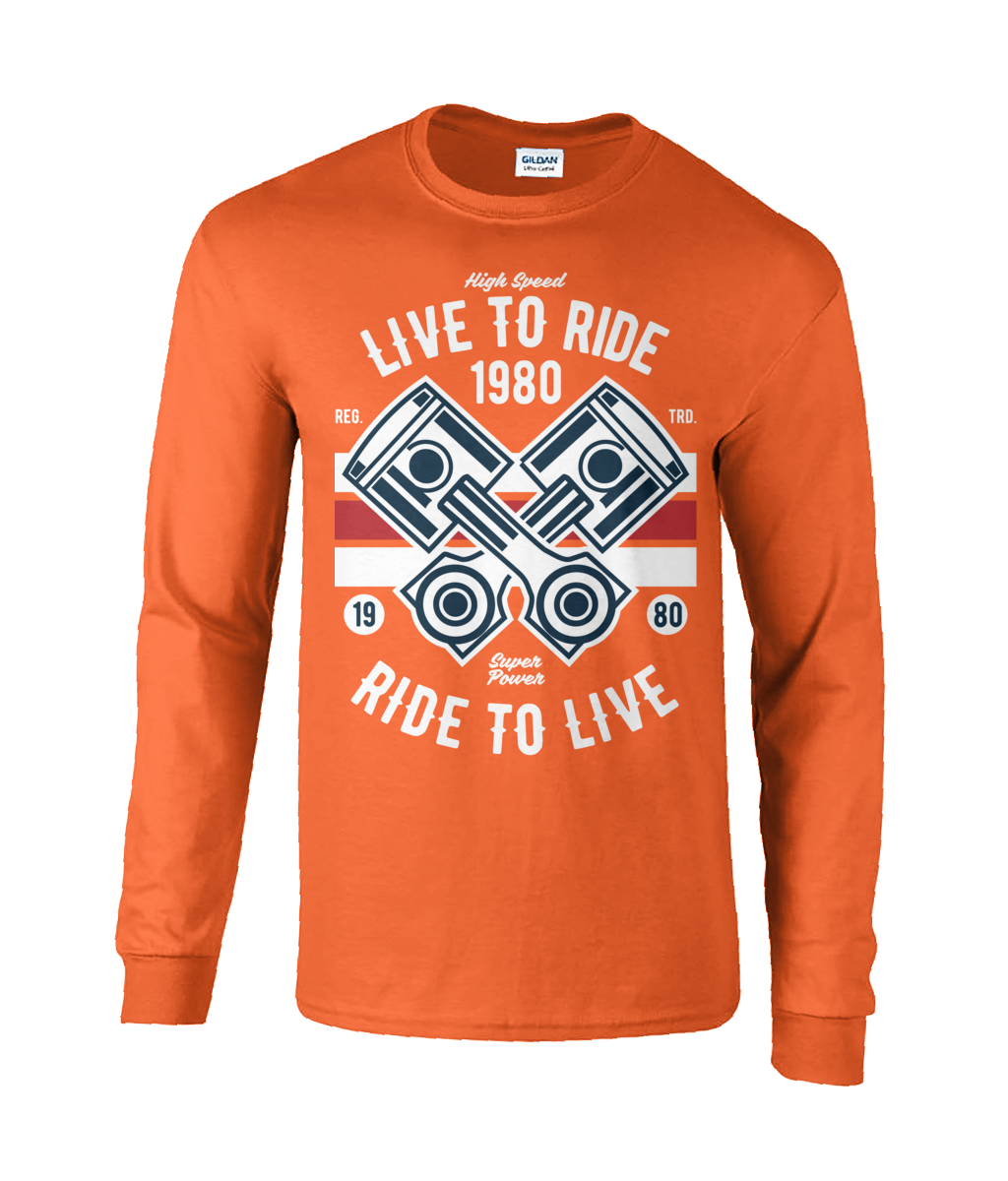 Live To Ride 1980 - Ultra Cotton Long Sleeve T-Shirt