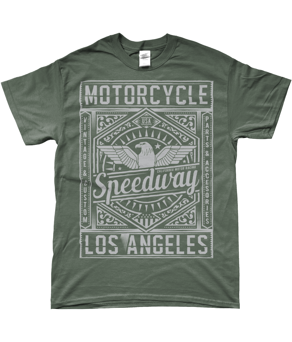 Circuit de moto - T-shirt Gildan SoftStyle® Ringspun