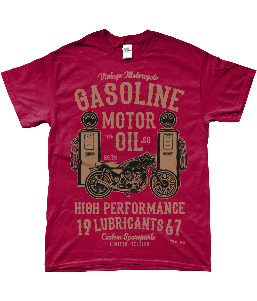 Gasoline Motor Oil - SoftStyle Ringspun T-Shirt