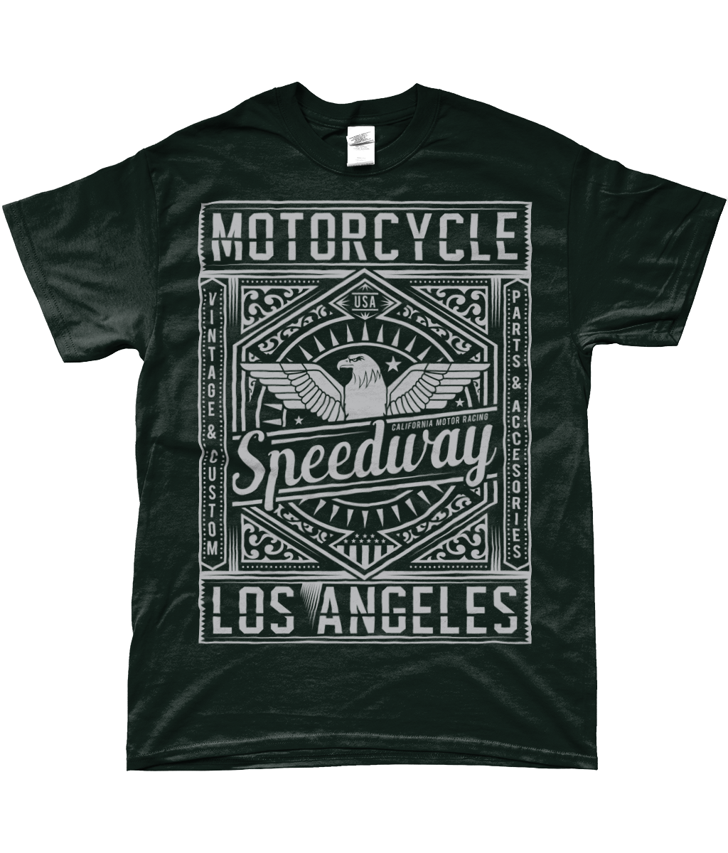 Circuit de moto - T-shirt Gildan SoftStyle® Ringspun