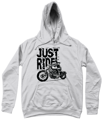 Biker Girl Black - AWDis Girlie College Hoodie