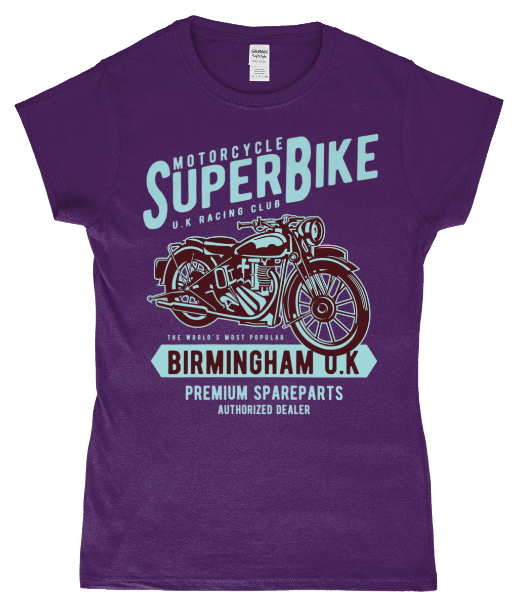 SuperBike – Gildan SoftStyle® Ladies Fitted Ringspun T-Shirt - Vitesse T-Shirts UK