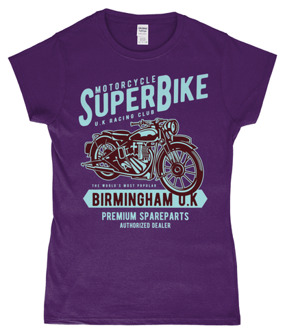 SuperBike – Gildan SoftStyle® Ladies Fitted Ringspun T-Shirt - Vitesse T-Shirts UK