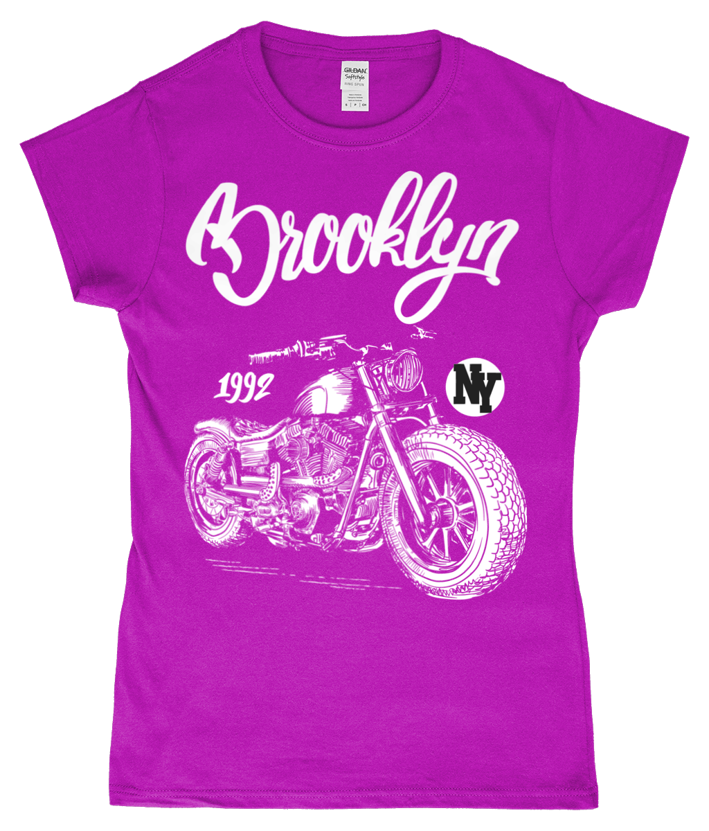 Brooklyn - Gildan SoftStyle® Ladies Fitted Ringspun T-Shirt - Vitesse T-Shirts UK