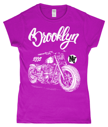 Brooklyn - Gildan SoftStyle® Ladies Fitted Ringspun T-Shirt - Vitesse T-Shirts UK