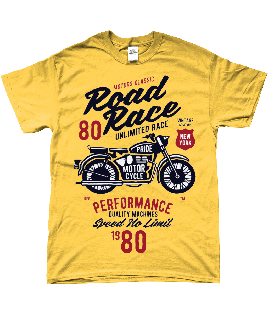 Road Race Motorcycle - SoftStyle Ringspun T-Shirt